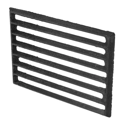 Black Cast Iron Wood Stove Grate for Fire Pit Outdoor Cooking Equipment Heat Resistant
