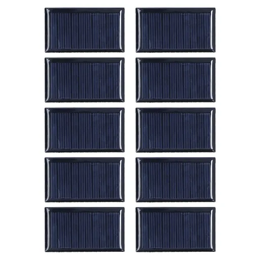 10pcs Small Solar Cell Weather Resistant DIY Solar Panel Module for Science Projects Toy Light 0.15W 5V