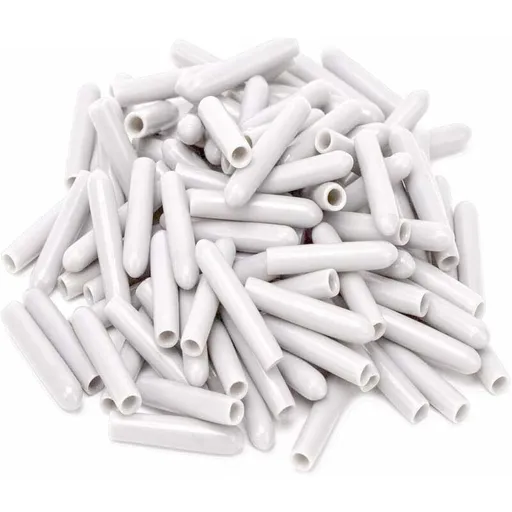 120 Pieces Dishwasher Caps, Inner Diameter 3Mm Pvc Protective Cover, Dish Basket, 325Mm (White)