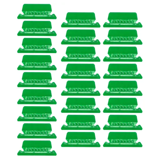 Label Index Clip , Reading Supplies, File Folder Tabs 25 Hanging File Folder Tabs and 25 Inserts for Quick Organize and Identification Plastic Hanging Files Easy to Read Green