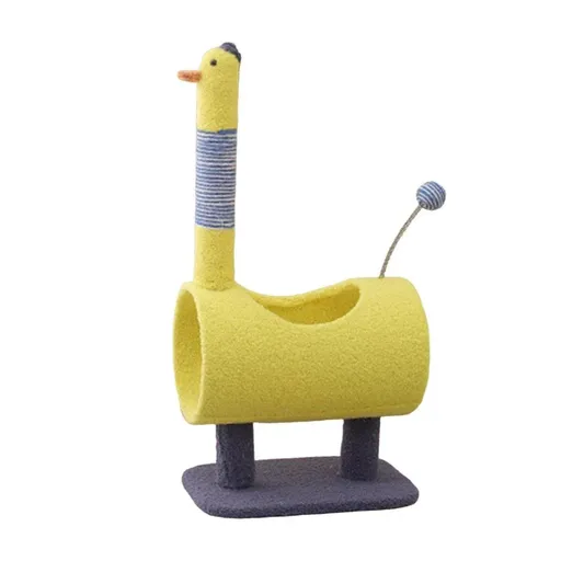 Climbing Frame Cat Scratching Post Jumping Platform Pet Toys for Cats and Kitten - Yellow