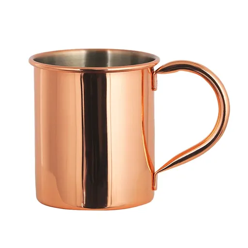 Brass Cup,Classic Rolled Edge Copper Mug for Moscow Mule, Drinkware for Home Bar and Outdoor Patio,3.62in Tall