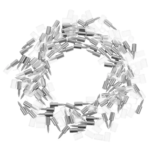 Self Tapping Screws PVC 100Pcs Cabinet Pegs for Shelves