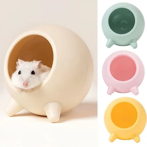 Semi-closed Keep Warm Burrowing Comfortable Hamster Large Hideout for Hedgehog Chinchilla Bear Dragon nest Hamster Accessories Yellow