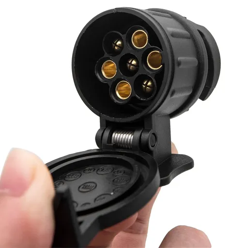 7 to 13 Pin Towing Socket Trailer Plug Waterproof Trailer Electrics Plug Adapter 7 pin to 13pin Trailer Caravan Towbar Towing