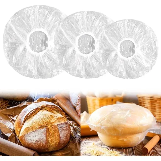 Plastic Bowl Covers 100 Pcs,Plastic Elastic Food Covers,Bulk Reusable Bowl Covers,Fresh Keeping Food Bags,Disposable Food Covers for Outdoor Picnic (Multi-Color)