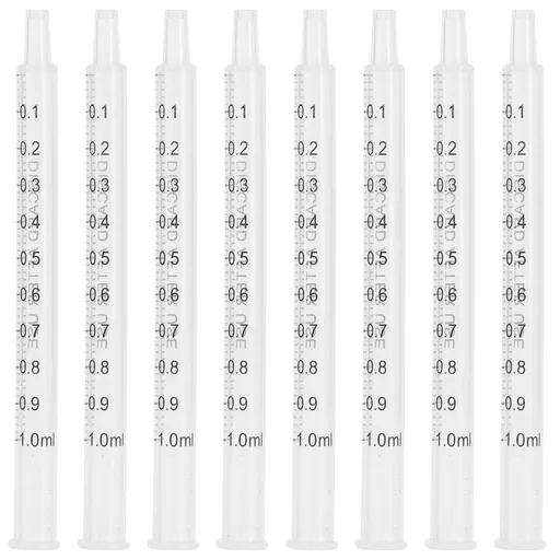 40Pcs Chicken Artificial Insemination Tool Injection Syringe Tube Poultry Farming Accessory