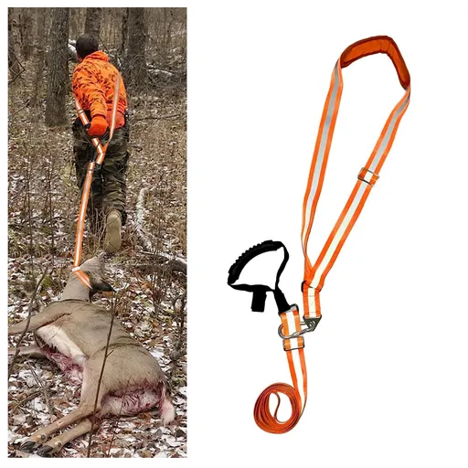Deer Drag Strap and Harness Heavy Duty Safety Deer Dragging Rope Hunting Accessories for Hunters