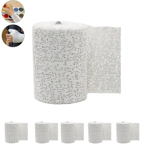 DIY Sculptures Bandage Plaster Cloth Rolls Set of 6 Plaster Strip 1.97x106.3in DIY Hobby Crafts Supplies for Masks Scenery Sculptures 6pcs