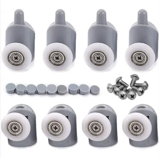 8 Pack Shower Door Roller Caster Wheel, 23 mm