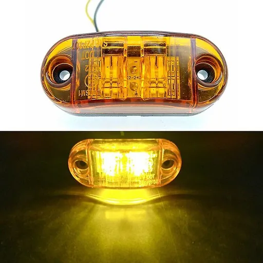 LED Side Marker Lights 1PC, 12V/24V Trailer Truck Warning Tail Lamp