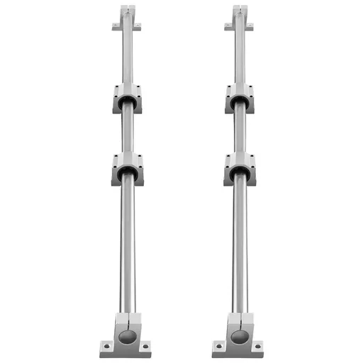 Linear Guide Rail Set, SFC20 1200mm, 2 PCS 47.2 in/1200 mm SFC20 Guide Rails 4 PCS SC20 Slide Blocks 4 PCS Rail Supports, Linear Rails and Bearings Kit for Automated Machines CNC DIY Project