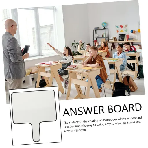 Chalk Board Outdoor Small Whiteboard White Board Dry Wipe White Boards Erasers Erasable Handheld Writing Pad (Black,15x20cm)