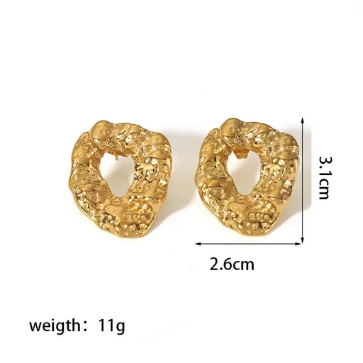 Gold Earrings for Women Girls,Plated Irregular shape Gold Hoop Earrings Hypoallergenic Earrings for Women Trendy Fashion