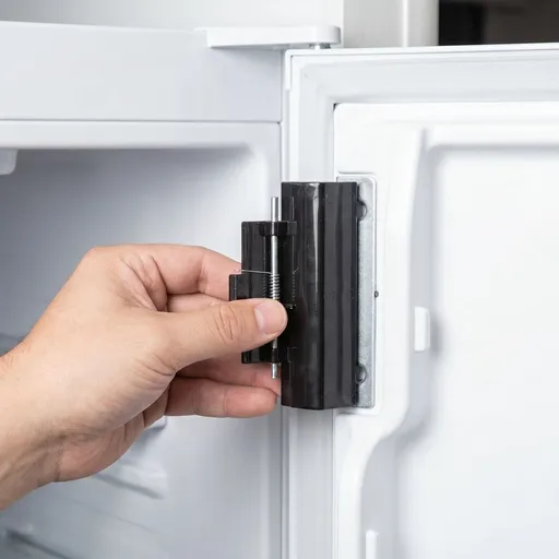 Black RV Refrigerator Door Latch Plastic Replacement Compatible with Camper Fridge Accessories