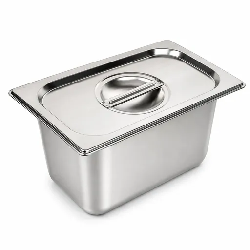 Commercial Stainless Steel GN 1/4 150mm Deep Gastronorm Bain Marie Buffet Steam Table Food Pan with Lid