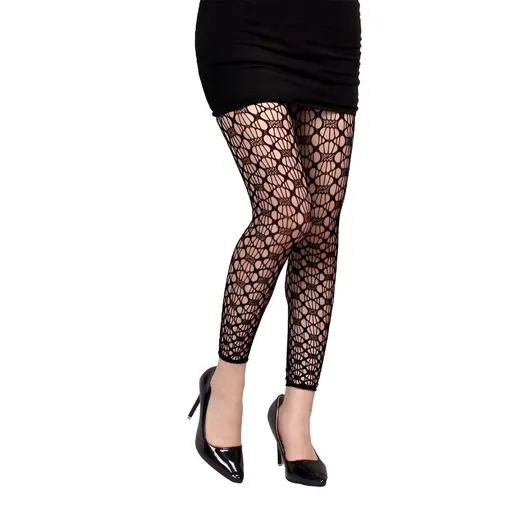 Sock, Women's Patterned Fishnet Footless Tights High Waist Net Footless Leggings Pantyhose Sheer Thigh High Stockings