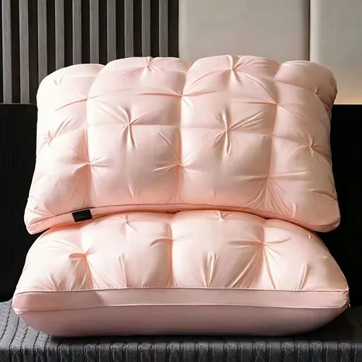 Twisted Jade High Loft Pillow Pair | 950g Per Piece | Plush Supportive Pillow Set, Christmas Cozy Deep Sleep Set for Warm Bedroom