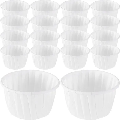 50pcs Mini Cupcake Liners Baking Cups, Non-Stick Cupcake Wrappers for Oven, 2.68" x 1.97" x 1.54