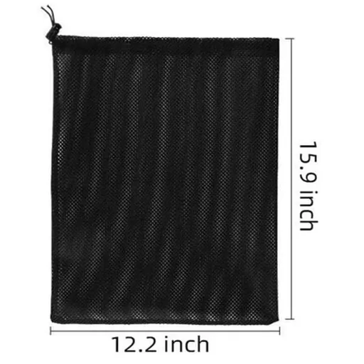 Pond Pump Mesh Bag Pump Barrier Bag with Drawstring, Black Swimming Pool Bags for Pond Biofilters, Aquarium Filtration