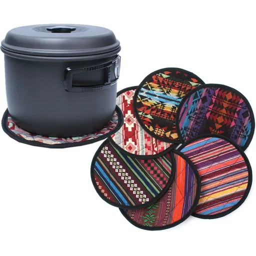 Pot Mat Retro Round Kitchen Insulation Holder Retro style-pot holder