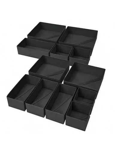 6 Packs Foldable Cloth Storage Box Closet Dresser Drawer Organizer Fabric Baskets Bins Containers Divider For Clothes Underwear Bras Socks Lingerie