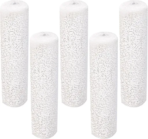 Plaster Cloth 5 Pack Plaster Gauze Bandage Roll Plaster of Paris for Crafts Belly Cast Art Project Mask Making Sculptures and Body Casts, 7.9inch X 106 inch
