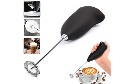 Electric Milk Coffee Foamer Frother Egg Beater Whisk Mixer Blender Kitchen Tool
