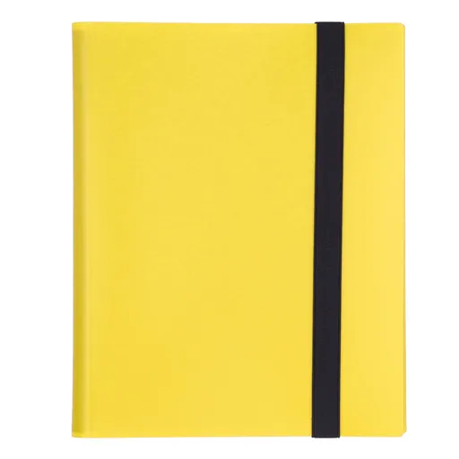 Card Binder 20 Pages 9 Pocket Large Capacity Colored Cover Card Collection Storage Album for Game Card StorageYellow
