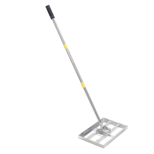 Lawn Leveling Rake Stainless Steel Adjustable Handle Lawn Leveler Tool for Landscape Backyard Garden Golf Course Farm