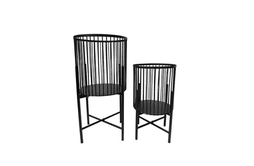 Planter Large Modern Matte Black