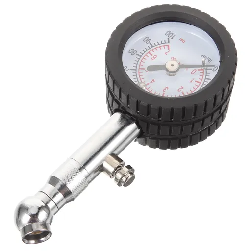 1Pack Tire Pressure Gauge with Rotatable Measuring Head and Clear Reading for Car Tires