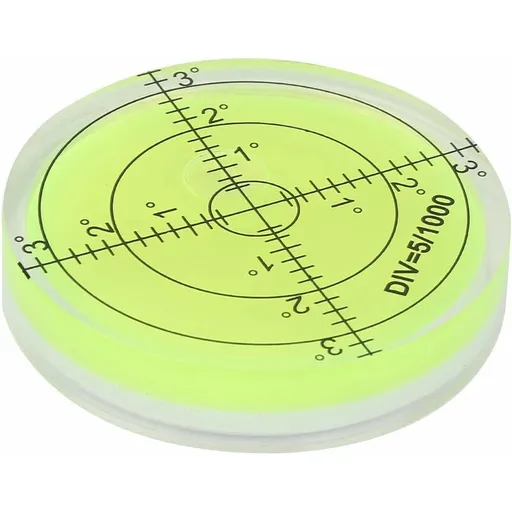 ROund Spirit Level, 60Mm Diameter Measuring Tool, ROund Bubble Level With Scale For Balancing Camera Equipment
