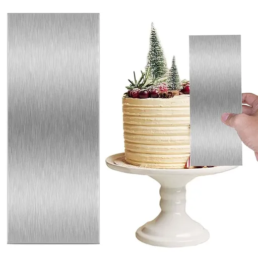 Bakeware,10 Inch Stainless Cake Scraper Butter Spatula Smoothing Metal Scraper Cake Tool Cutter For Frosting Cheese Bread