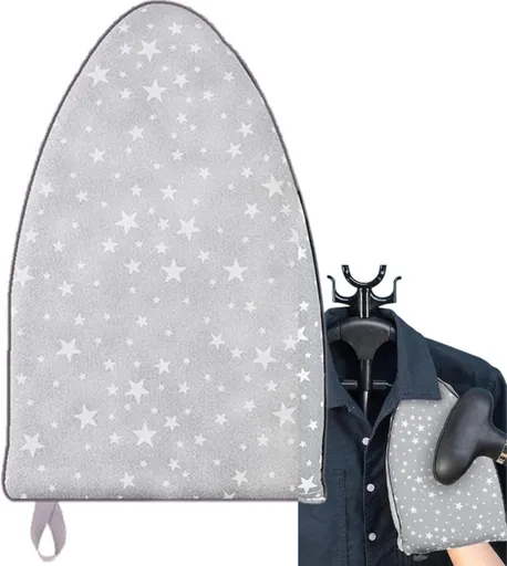 Mini Ironing Board - Steam Glove - Handheld Ironing Board - Heat-Resistant Ironing Glove - Ironing Aid - Washable - Ironing Pad - Mini Ironing Pad - Garment Steaming Sponge Padding - 25x15x2.8 Cm - Grey - 1 Piece