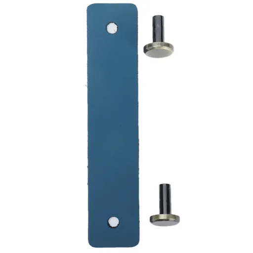 PU Leather Drawer Pulls Anticollision Wear Resistant European Exquisite Modern Simple Cabinet HandleBlue