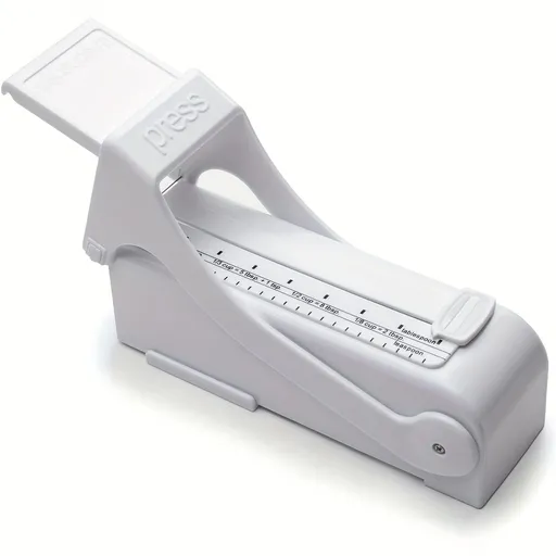 Butter slicer, adjustable butter slicer, kitchen butter measuring dispenser, one-hand controllable White