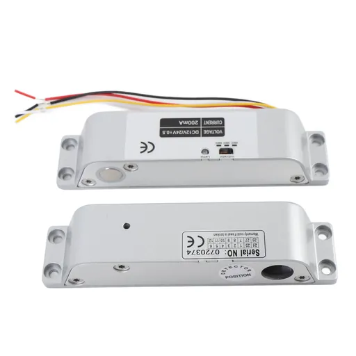 Electric Drop Bolt Lock DC12 24V NC Mode Fail Safe Electric Mortise Lock with Time Delay for Wooden Metal Fire Doors Surface Mounted