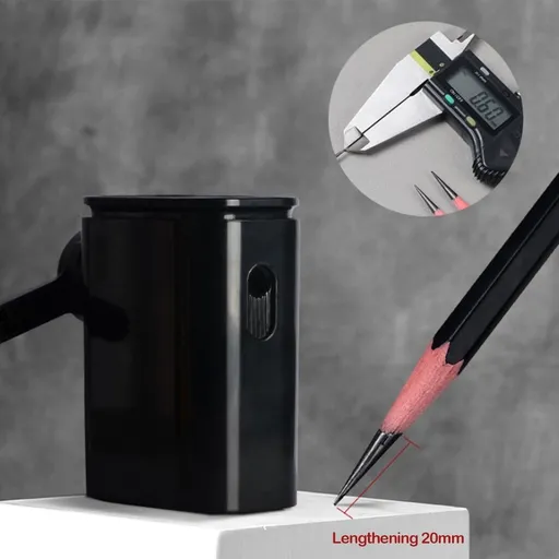 Long Point Pencil Sharpener, 8-20mm Long Pencil Nibs, Self-Feed & Adjustable Pencil Sharpness, Artist Pencil Sharpener Manual, Perfect for Charcoal/Art/Drawing/Sketching/Colored Pencils