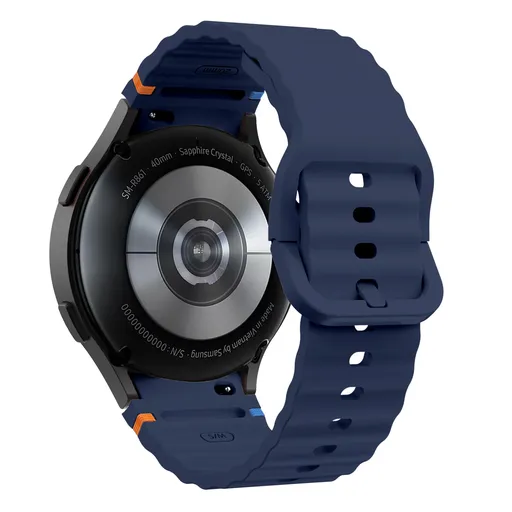Silicone Watch Band Compatible with Samsung Galaxy Watch 4 Midnight Blue, 40mm 44mm