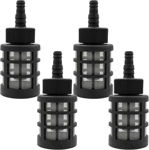 4 Pack Household Hose Filters Water Pump Filters Garden Hose Water Pump Inlet Strainer Screen, Suitable for Sprayers, Car Washers, Oil Pumps and Industrial Equipment (Size: 3/8"-1/2" Inch)