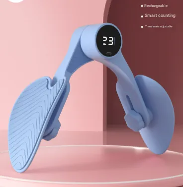 Blue Smart Kegel & Thigh Master with Counter - Adjustable Pelvic Floor Strengthening Device for Women, Inner Thigh & Glute Toner