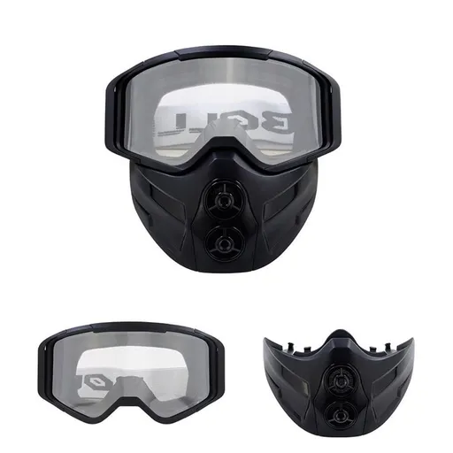 Safety Goggles Face Cover - Windproof Goggles Tactiical Helmet | Motorcycle Goggles With Face Cover Dirt Bikes ATV Eyewear, Colorful