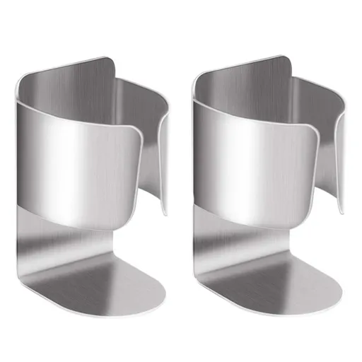 2 PCS Electric Toothbrush Holder, 304 Stainless Steel Wall Mounted Self Adhesive Storage Organizer Stand Rack for