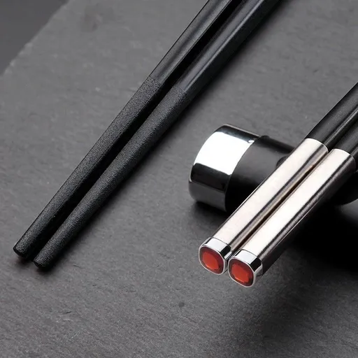 Chuangjian Alloy Chopsticks Laser Logo YB08 Orange