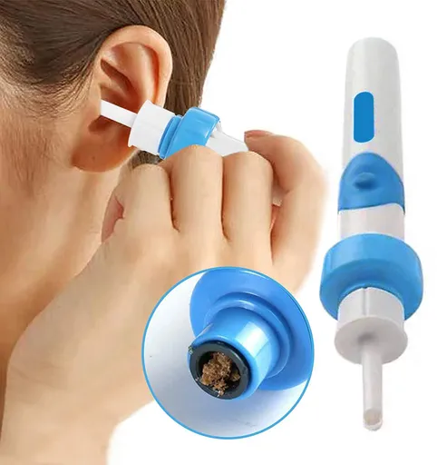 Earwax Removal Kit, Ear Cleaner, Portable Automatic Electric Vacuum Ear Wax, Safe and Comfortable Easy Earwax Remover Soft Prevent