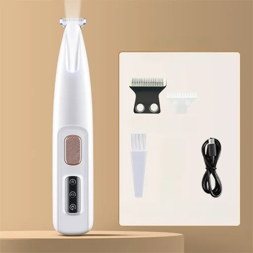 F5 Portable Pet Hair Detailed Trimmer(2 * 140mm Blades) - Cat & Dog Waterproof Grooming Clipper with LED Light & Display, Low-Noise Ceramic Blade