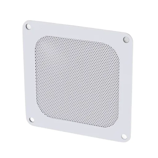 4PCS PVC Computer Fan Filter Grills Magnetic Frame PC Fan Dust Mesh PC Cooler Filter 3.66x3.66in White