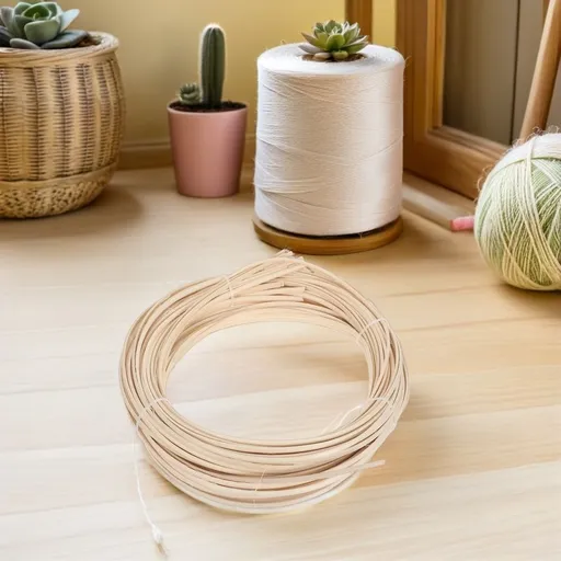 Natural Indonesian Rattan ps Roll Light Yellow for Home Repair Projects