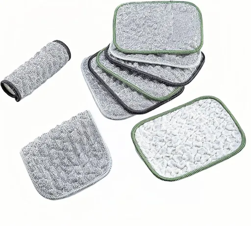10Pack Scrubber Sponge for Dishes, Pans & Grease - Dual-Side Non-Scratch, Super Absorbent, Heat Resistant - Strong Cleaning Power for Kitchen, Glass, Stove (Color Random)